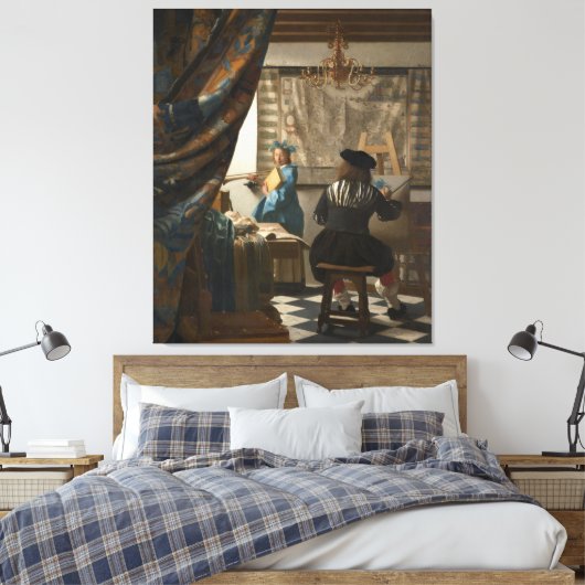 Kunst van schilderen canvas afdruk (Insitu (Slaapkamer))
