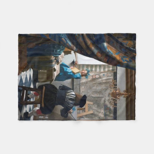 Kunst van schilderen, Johannes Vermeer, 1666-1667 Fleece Deken (Voorkant (Horizontaal))