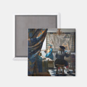 Kunst van schilderen, Johannes Vermeer, 1666-1667 Magneet (Voorkant / Achterkant)