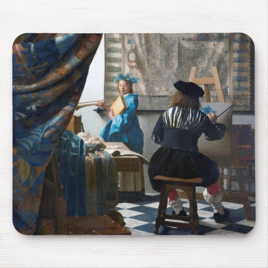 Kunst van schilderen, Johannes Vermeer, 1666-1667 Muismat (Voorkant)