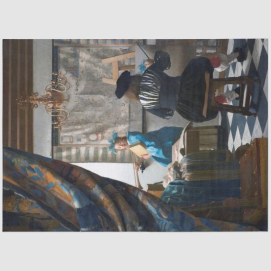 Kunst van schilderen, Johannes Vermeer, 1666-1667 Tissuepapier (Voorkant)