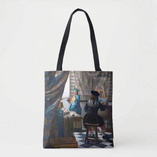 Kunst van schilderen, Johannes Vermeer, 1666-1667 Tote Bag (Voorkant)