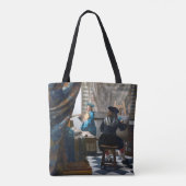 Kunst van schilderen, Johannes Vermeer, 1666-1667 Tote Bag (Achterkant)