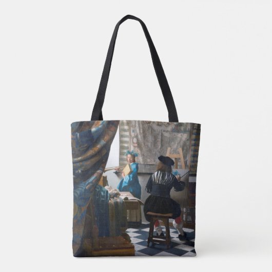Kunst van schilderen, Johannes Vermeer, 1666-1667 Tote Bag (Achterkant)