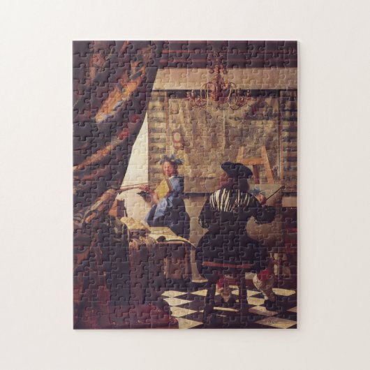 Kunst van schilderijen van Johannes Vermeer Legpuzzel (Verticaal)