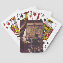 Kunst van schilderijen van Johannes Vermeer Speelkaarten