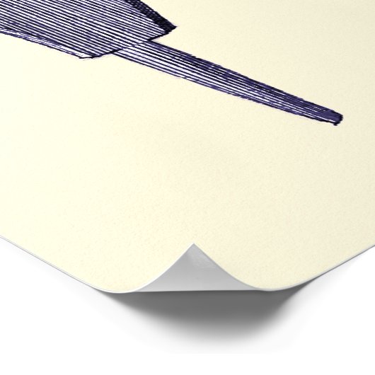 Kunst van schrijven - L'Art d'Ecrire - Diderot 176 Poster (Hoek)