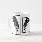 kunst van Springer Spaniel Koffiemok (Voorkant links)