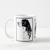 kunst van Springer Spaniel Koffiemok (Links)