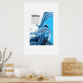 Kunst van surfen poster (Keuken)