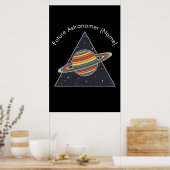 Kunst van toekomstige astronoom Retro Saturnus - A Poster (Keuken)