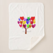 Kunst van uw kind omdraaien of in een klap tekenen sherpa deken (Voorkant)