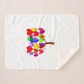 Kunst van uw kind omdraaien of in een klap tekenen sherpa deken (Voorkant (horizontaal))