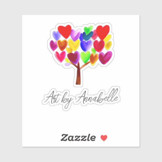 Kunst van uw kind omdraaien of in een tekening tek sticker (Vel)