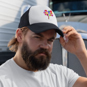 Kunst van uw kind omdraaien of in een tekening tek trucker pet