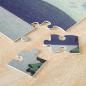 Kunst van vintage Alaska-reisposter, landschappeli Legpuzzel (Zijkant)