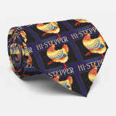 Kunst van vintage fruitkratlabel, Hi Stepper Kip Stropdas (Opgerold)