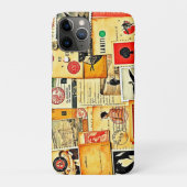 Kunst van vintage papiercollage Case-Mate iPhone case (Achterkant)