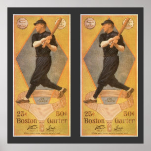 Kunst van vintage productlabel, Boston Garter voor Poster