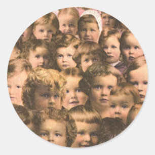 Kunst van vintage productlabel, Eskay's Babyvoedse Ronde Sticker