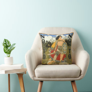 Kunst van vintage productlabel, geen bac, stoppen  kussen