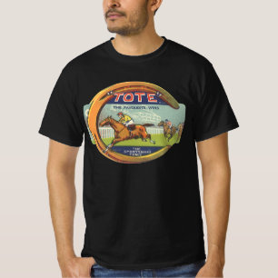 Kunst van vintage productlabel, Tote Sportsman's T T-shirt