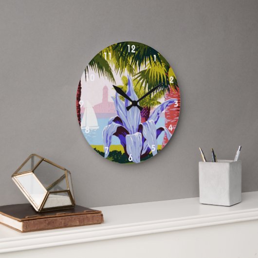 Kunst van vintage-reisposters, Ontdek Puerto Rico! Grote Klok (Kantoor)