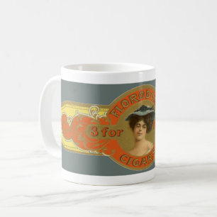 Kunst van vintage sigarenbandjes, Florodora sigare Koffiemok