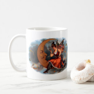 Kunst van vintage sigarenlabels, Victoriaanse fee Koffiemok