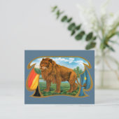 Kunst van vintage sigarettenlabel, Leeuw, Koning v (Staand voorkant)