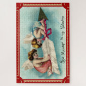 Kunst van vintage valentine legpuzzel (Verticaal)