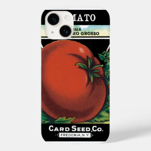 Kunst van vintage zaadpakketlabel, Tomaat Pomodoro Case-Mate iPhone 14 Hoesje