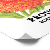 Kunst van vintage zaadpakketlabels, Calendula bloe Poster (Hoek)