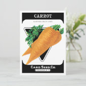 Kunst van vintage zaadpakketlabels, Danvers-wortel (Staand voorkant)