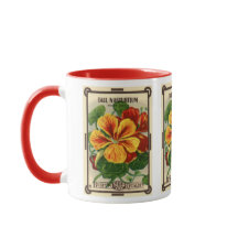 Kunst van vintage zaadpakketlabels, Oost-Indische 