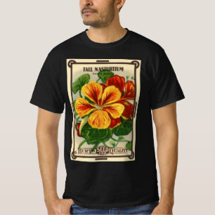 Kunst van vintage zaadpakketlabels, Oost-Indische  T-shirt
