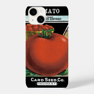 Kunst van vintage zaadpakketlabels, Tomaat Pomodor Case-Mate iPhone 14 Hoesje