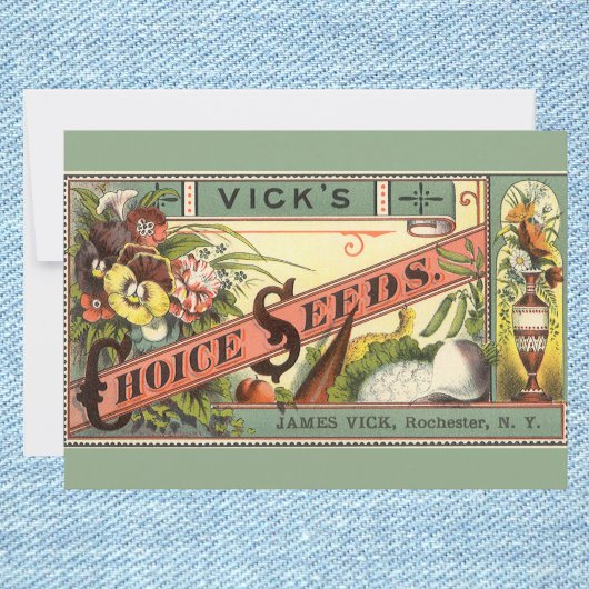 Kunst van vintage zaadpakketlabels, Vick's Choice