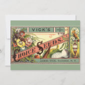 Kunst van vintage zaadpakketlabels, Vick's Choice (Voorkant)
