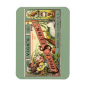 Kunst van vintage zaadpakketlabels, Vick's Choice Magneet (Verticaal)