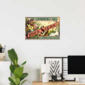 Kunst van vintage zaadpakketlabels, Vick's Choice Poster (Thuiskantoor)