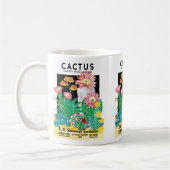 Kunst van vintage zaadpakketlabels voor woestijnca koffiemok (Links)