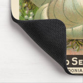 Kunst van vintage zaadpakketlabels Witte Bermuda-u Muismat (Hoek)