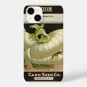 Kunst van vintage zaadpakketlabels Witte Bermudase Case-Mate iPhone Case
