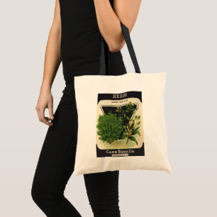 Kunst van vintage zaadpakketlabels Zoete marjolein Tote Bag