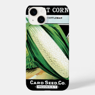 Kunst van vintage zaadpakketlabels, zoete witte ma Case-Mate iPhone 14 hoesje
