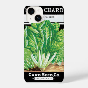 Kunst van vintage zaadpakketlabels, Zwitserse snij Case-Mate iPhone 14 Hoesje