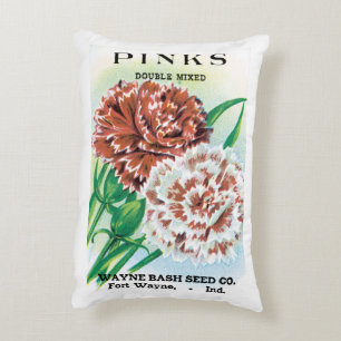Kunst van vintage zaadpakketten, Dianthus Caryophy Accent Kussen