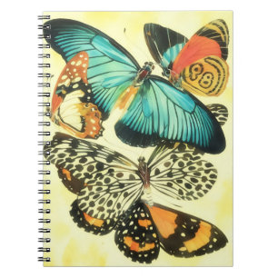 Kunst van vlinders in vintage stijl Vlinders Dagbo Notitieboek