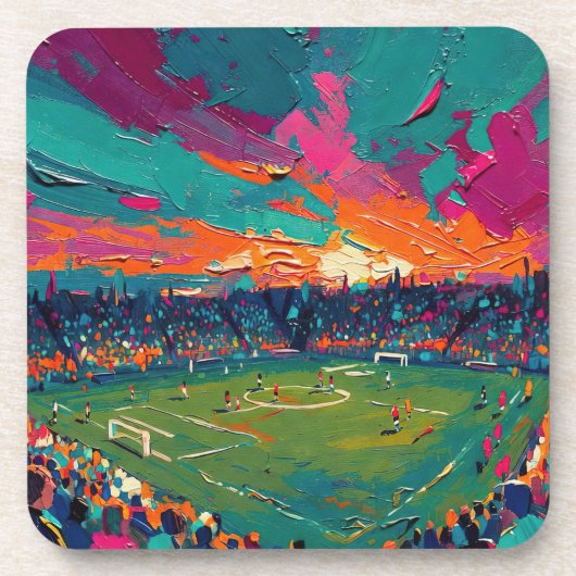 Kunst van voetbal (#1) bier onderzetter (Voorkant)